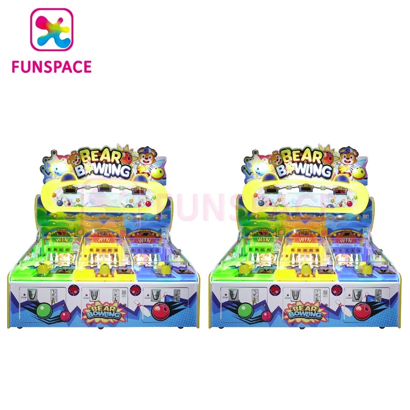 Bear Bowling Kids Arcade Bowling Game Machines
