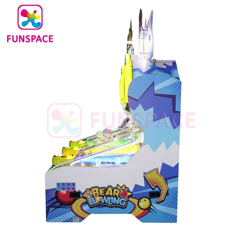 Bear Bowling Kids Arcade Bowling Game Machines