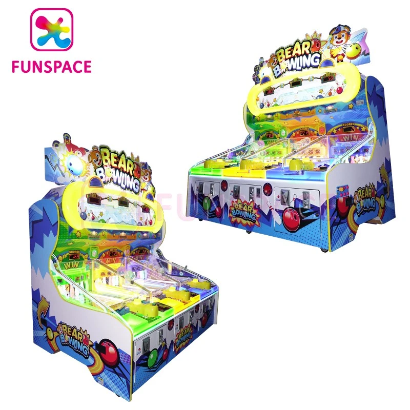 Bear Bowling Kids Arcade Bowling Game Machines