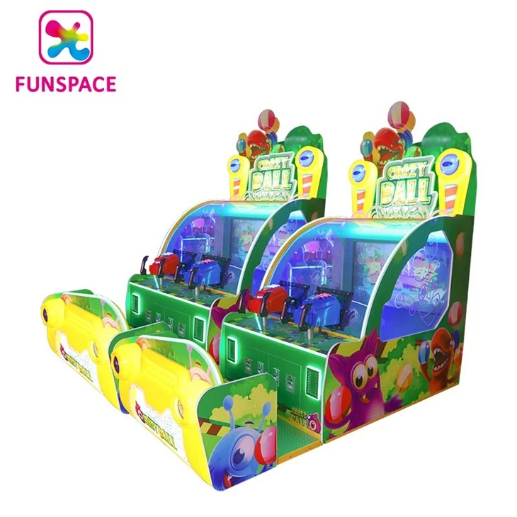 Crazy Ball Shooting Coin Operated Video Arcade