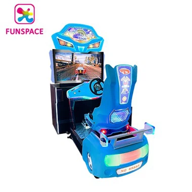 コイン式アーケードイエローブルーレーシングカーゲーム機の価格