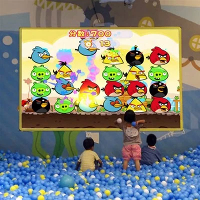 ハッピークロケットインタラクティブウォールプロジェクターボールスローゲーム